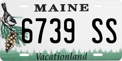 ME license plate 6739SS