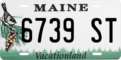 ME license plate 6739ST