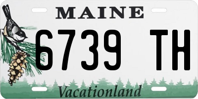 ME license plate 6739TH