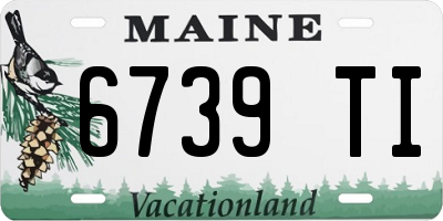 ME license plate 6739TI