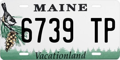 ME license plate 6739TP