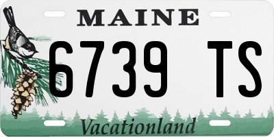 ME license plate 6739TS