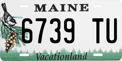 ME license plate 6739TU