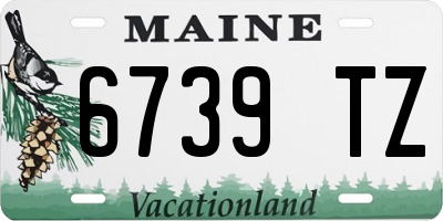 ME license plate 6739TZ