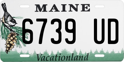 ME license plate 6739UD
