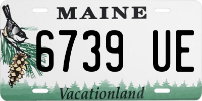 ME license plate 6739UE