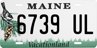 ME license plate 6739UL