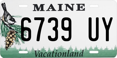 ME license plate 6739UY