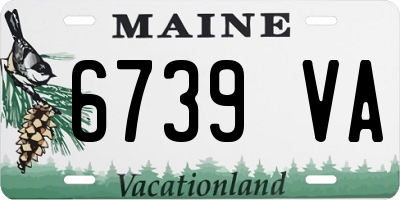 ME license plate 6739VA