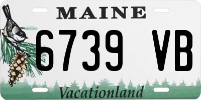 ME license plate 6739VB