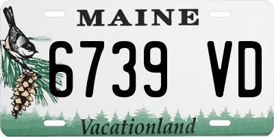 ME license plate 6739VD