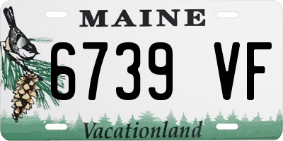 ME license plate 6739VF