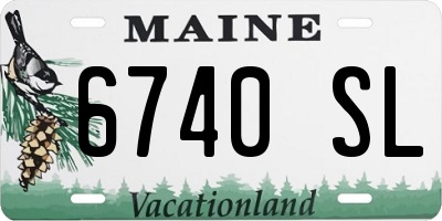 ME license plate 6740SL