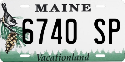 ME license plate 6740SP