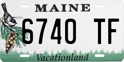 ME license plate 6740TF