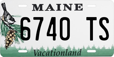 ME license plate 6740TS