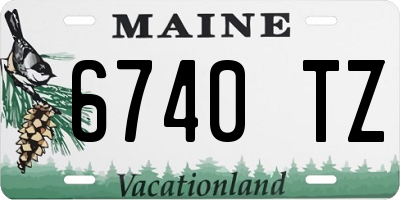 ME license plate 6740TZ