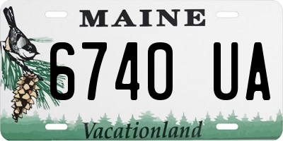 ME license plate 6740UA