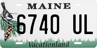 ME license plate 6740UL