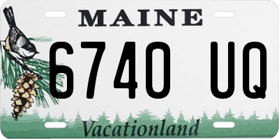 ME license plate 6740UQ