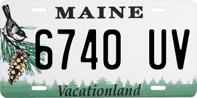 ME license plate 6740UV