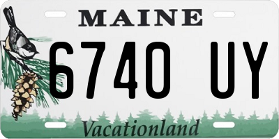 ME license plate 6740UY