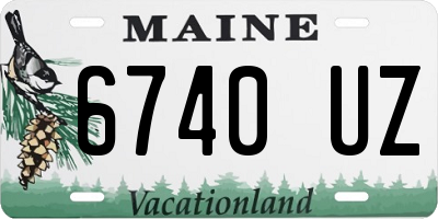 ME license plate 6740UZ