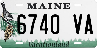 ME license plate 6740VA