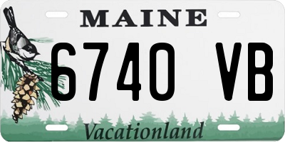 ME license plate 6740VB