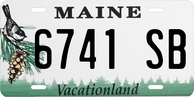 ME license plate 6741SB