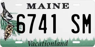 ME license plate 6741SM