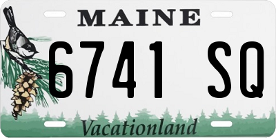 ME license plate 6741SQ