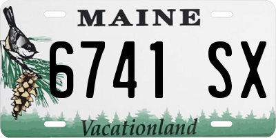 ME license plate 6741SX