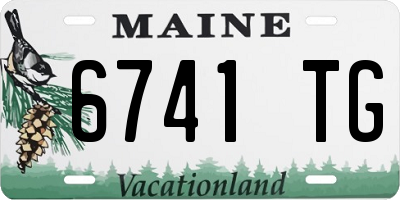 ME license plate 6741TG