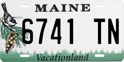 ME license plate 6741TN
