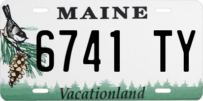 ME license plate 6741TY