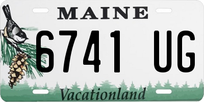ME license plate 6741UG