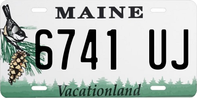 ME license plate 6741UJ