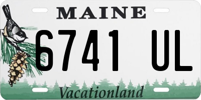 ME license plate 6741UL