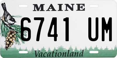 ME license plate 6741UM