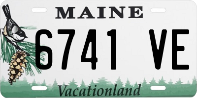 ME license plate 6741VE