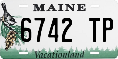 ME license plate 6742TP