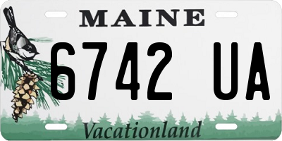 ME license plate 6742UA