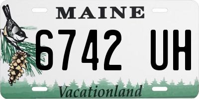 ME license plate 6742UH