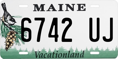 ME license plate 6742UJ