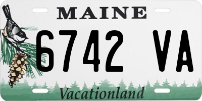ME license plate 6742VA