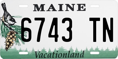 ME license plate 6743TN