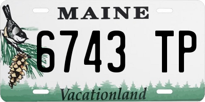 ME license plate 6743TP