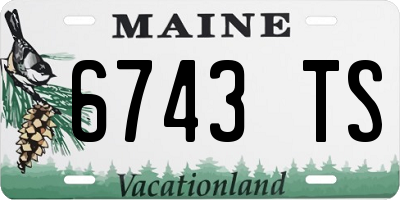 ME license plate 6743TS