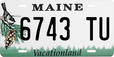 ME license plate 6743TU